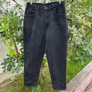 Vintage 1992 Levi’s 560 Black Jeans Made in USA 34x30 Tapered Fit 100% Cotton